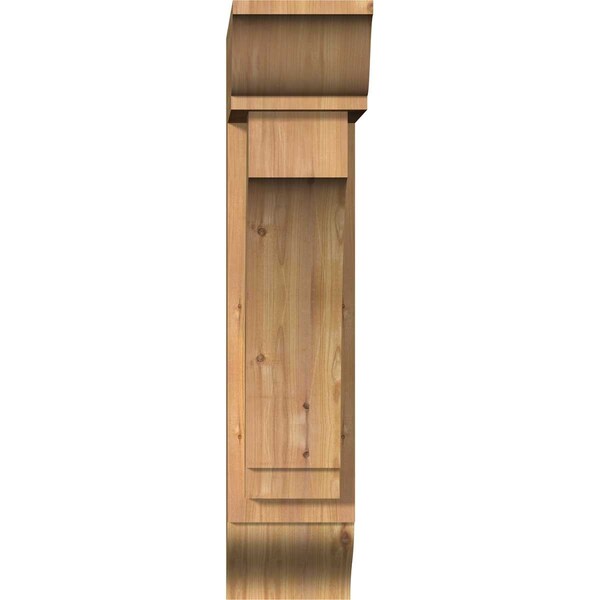 Imperial Traditional Smooth Bracket W/ Offset Brace, Western Red Cedar, 7 1/2W X 22D X 34H